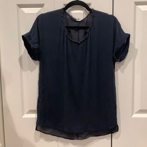 Sheer back Elie Tahari Blouse